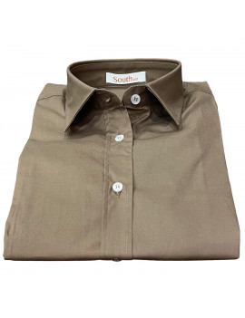 CAMICIA BASIC CACAO