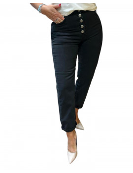 JEANS BOTTON NERO