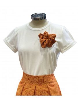 T-SHIRT FIORE ORANGE ERMES