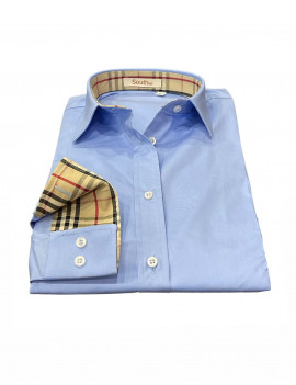 CAMICIA BASIC LONDON AZZURRO