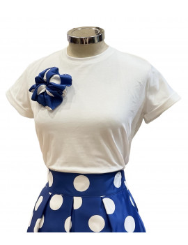 T-SHIRT FIORE MINNIE BLU