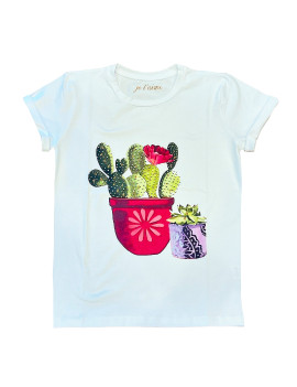 T-SHIRT CACTUS WHITE