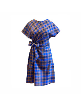 ABITO NODE TARTAN BLUE