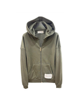 FELPA ZIP HODDIE MILITARE