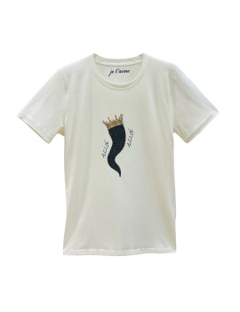 T-SHIRT LUX HORN NERO