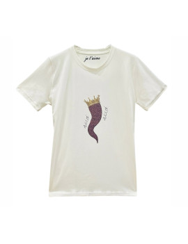 T-SHIRT LUX HORN BORDOUX