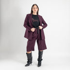 JETAIME BERMUDA WOOL BORDEAUX
