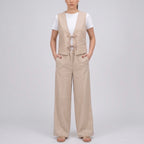 SOUTHLAB GILET CREPE NODI