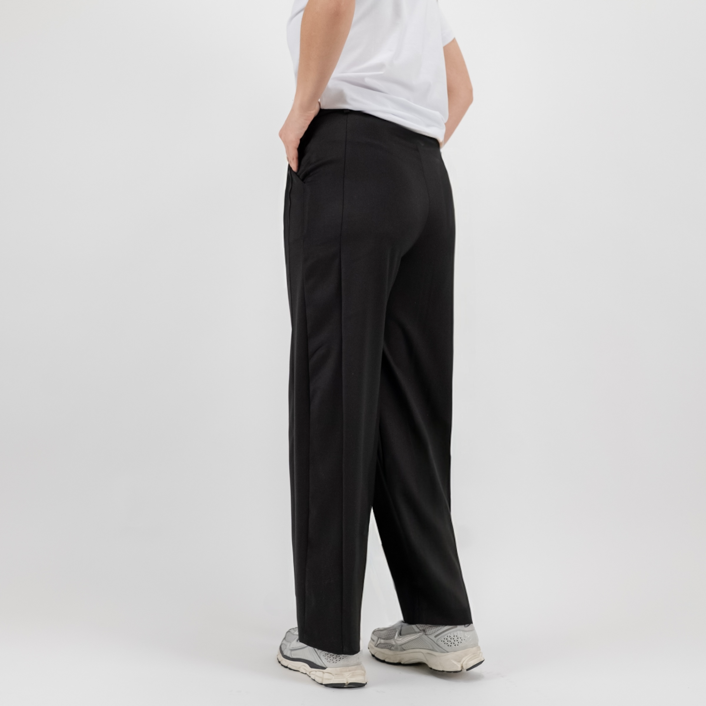 JETAIME PANTALONE BARREL WOOL NERO