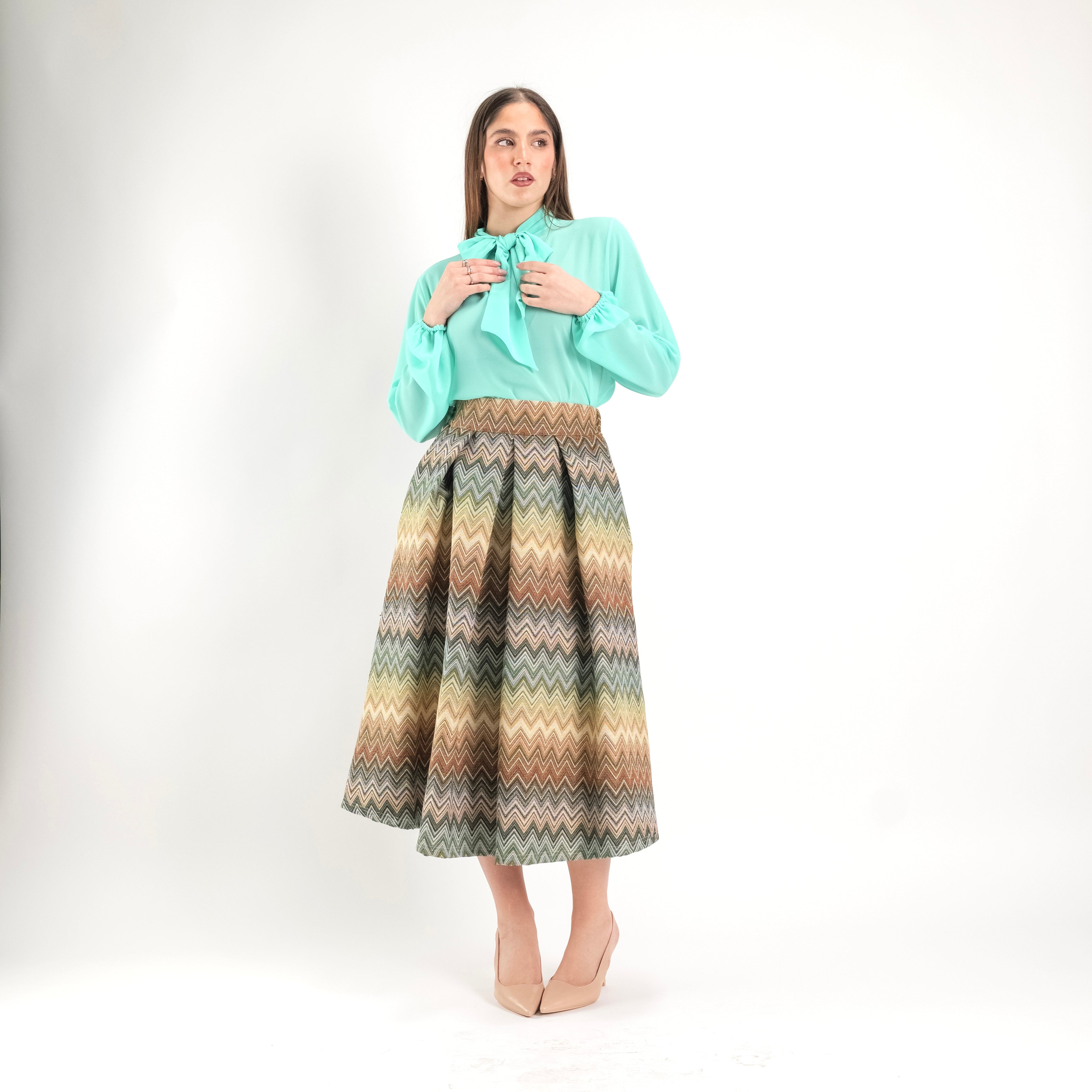 SARTORIA GONNA BROCCATO MISSONI SAFARI
