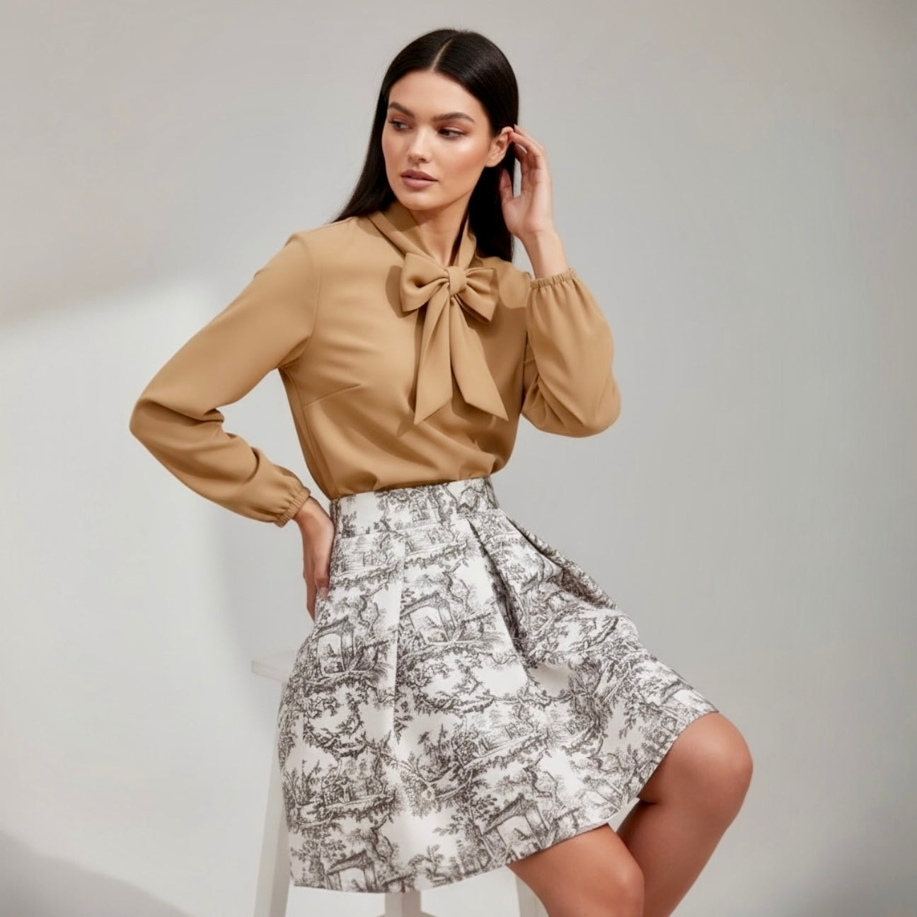 SARTORIA GONNA MINI TOILE