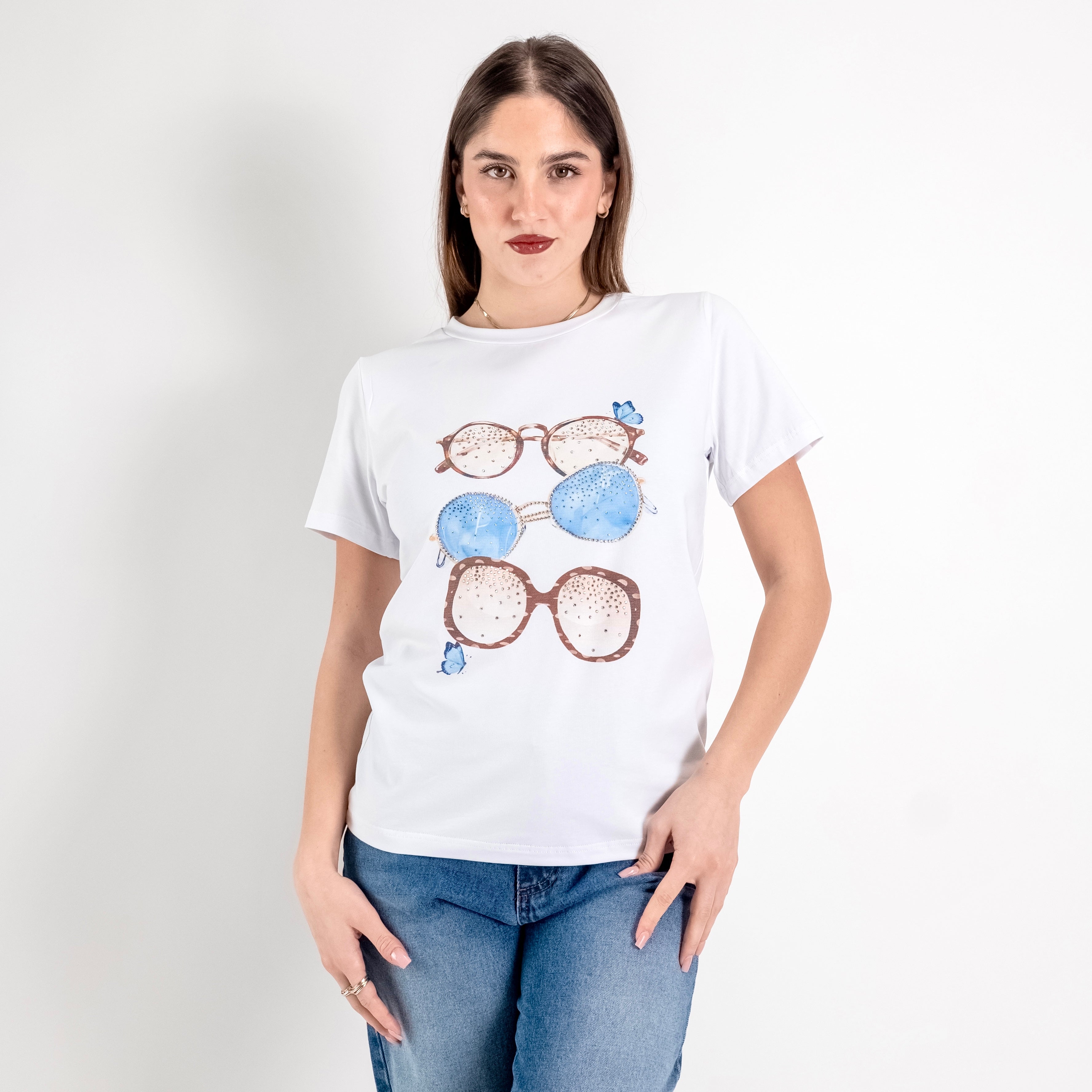 JETAIME T-SHIRT SUNGLASSES BLU
