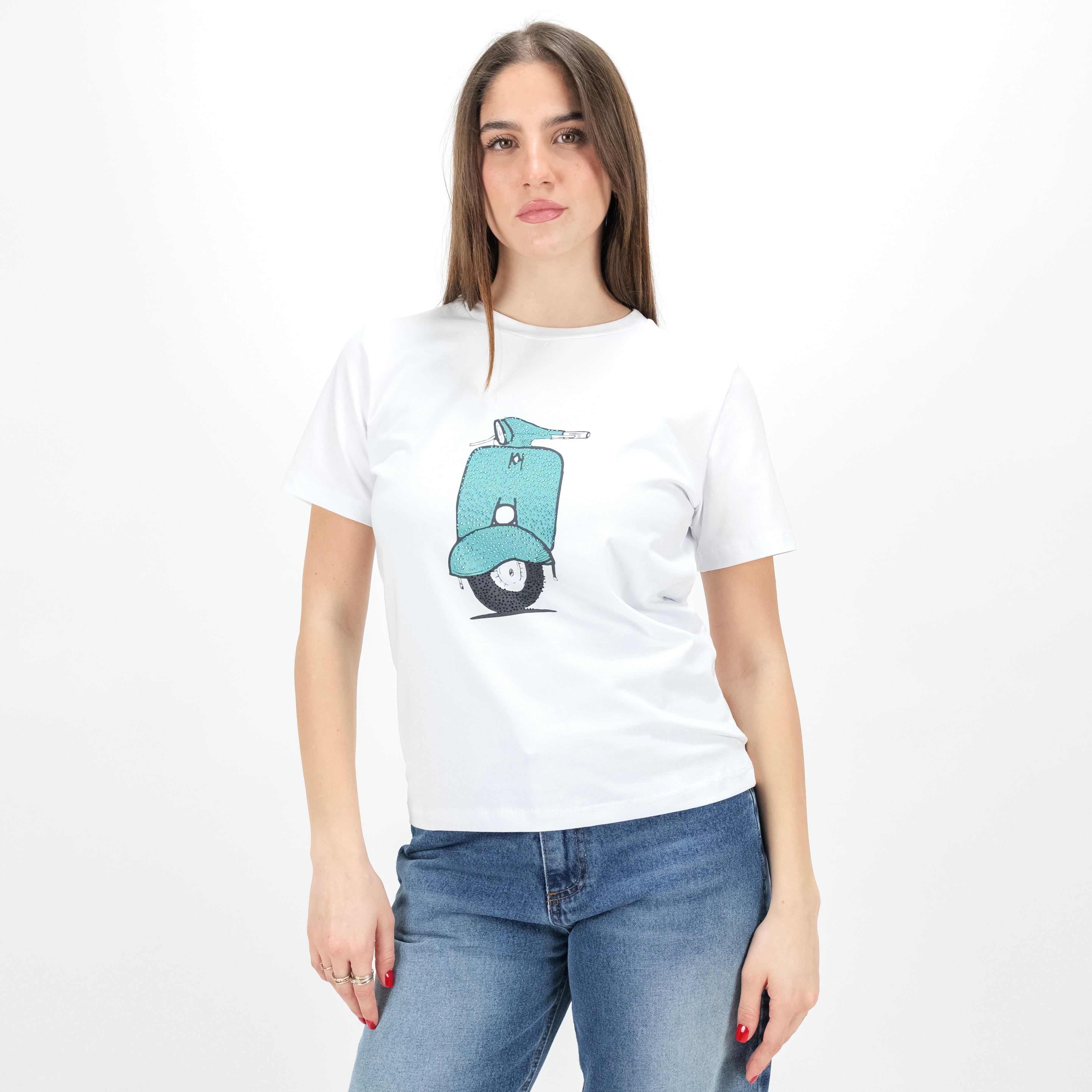 JETAIME T-SHIRT VESPA STRASS