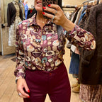 SOUTHLAB CAMICIA GEMME BORDEAUX