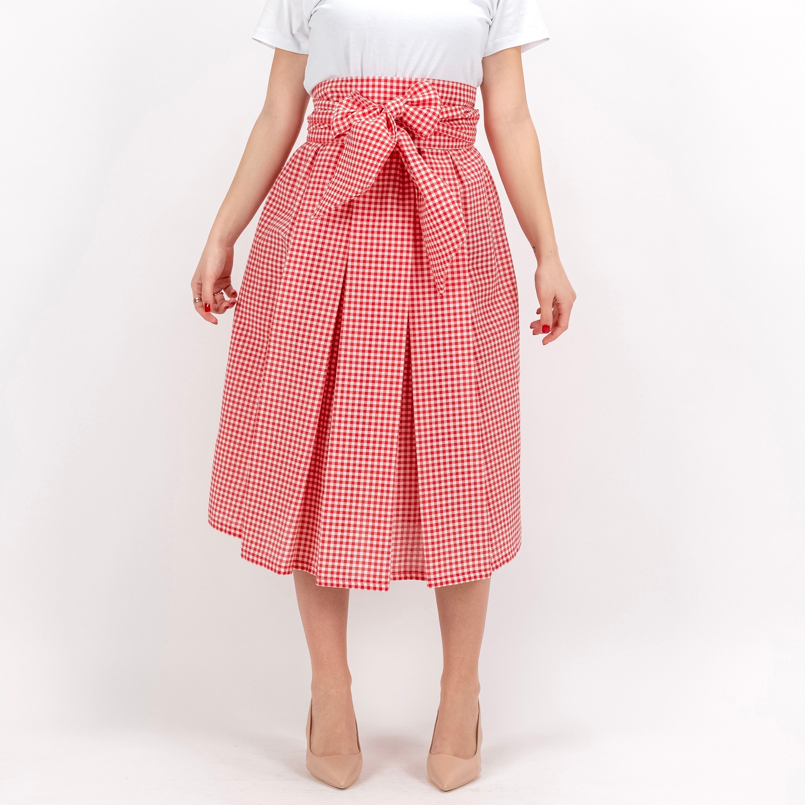 SARTORIA GONNA FIOCCO VICHY