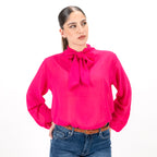 SARTORIA BLUSA FIOCCO FRAGOLA