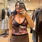 KONTATTO TOP LINGERIE MORO