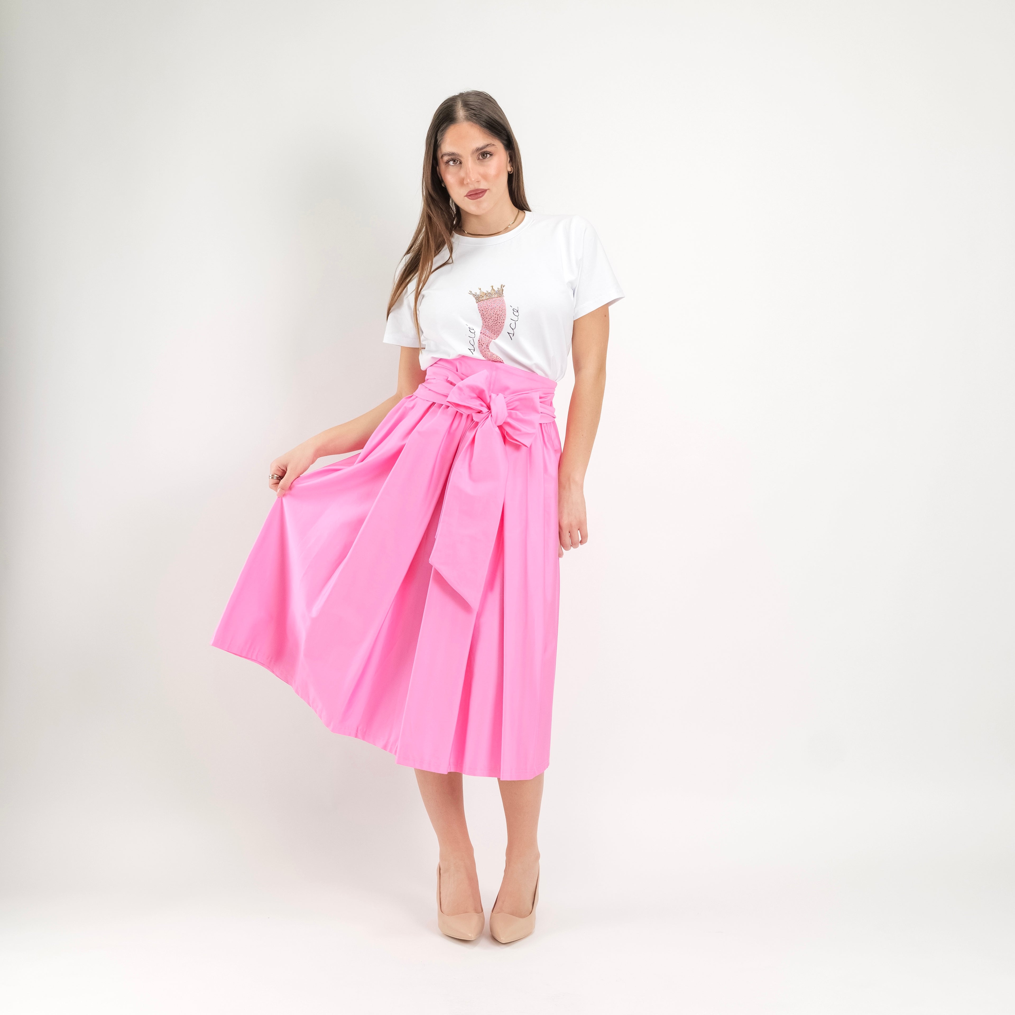 SARTORIA GONNA ECOLE ROSA