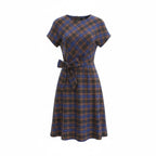 SARTORIA ABITO TARTAN NODE BLUE