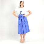 SARTORIA GONNA ECOLE BLU LAVANDA