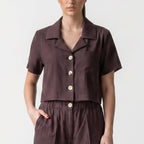 SOUTHLAB GIACCA CROP CREPE