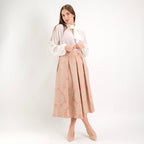 SARTORIA GONNA DAMASCO ROSA