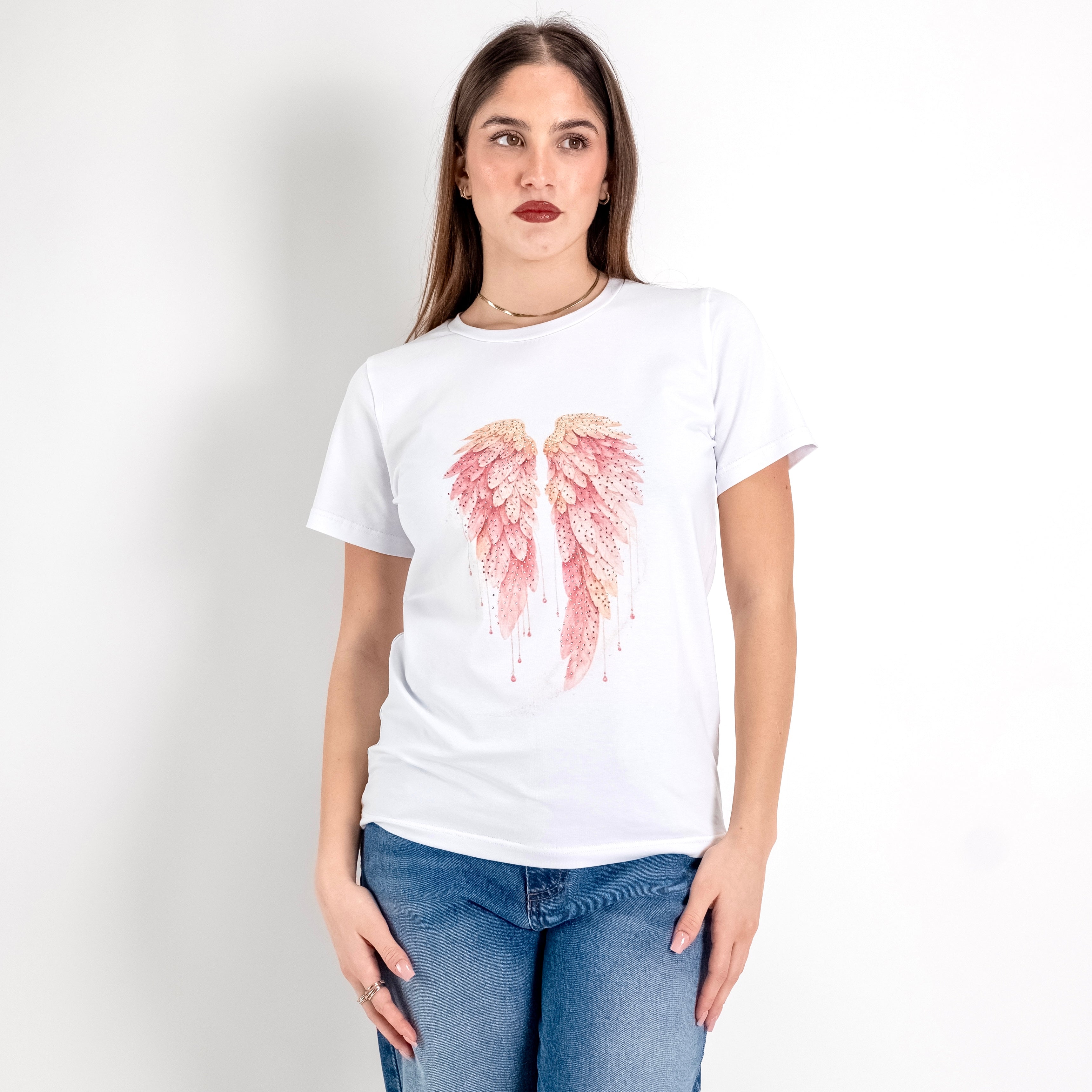 JETAIME T-SHIRT WINGS ROSA