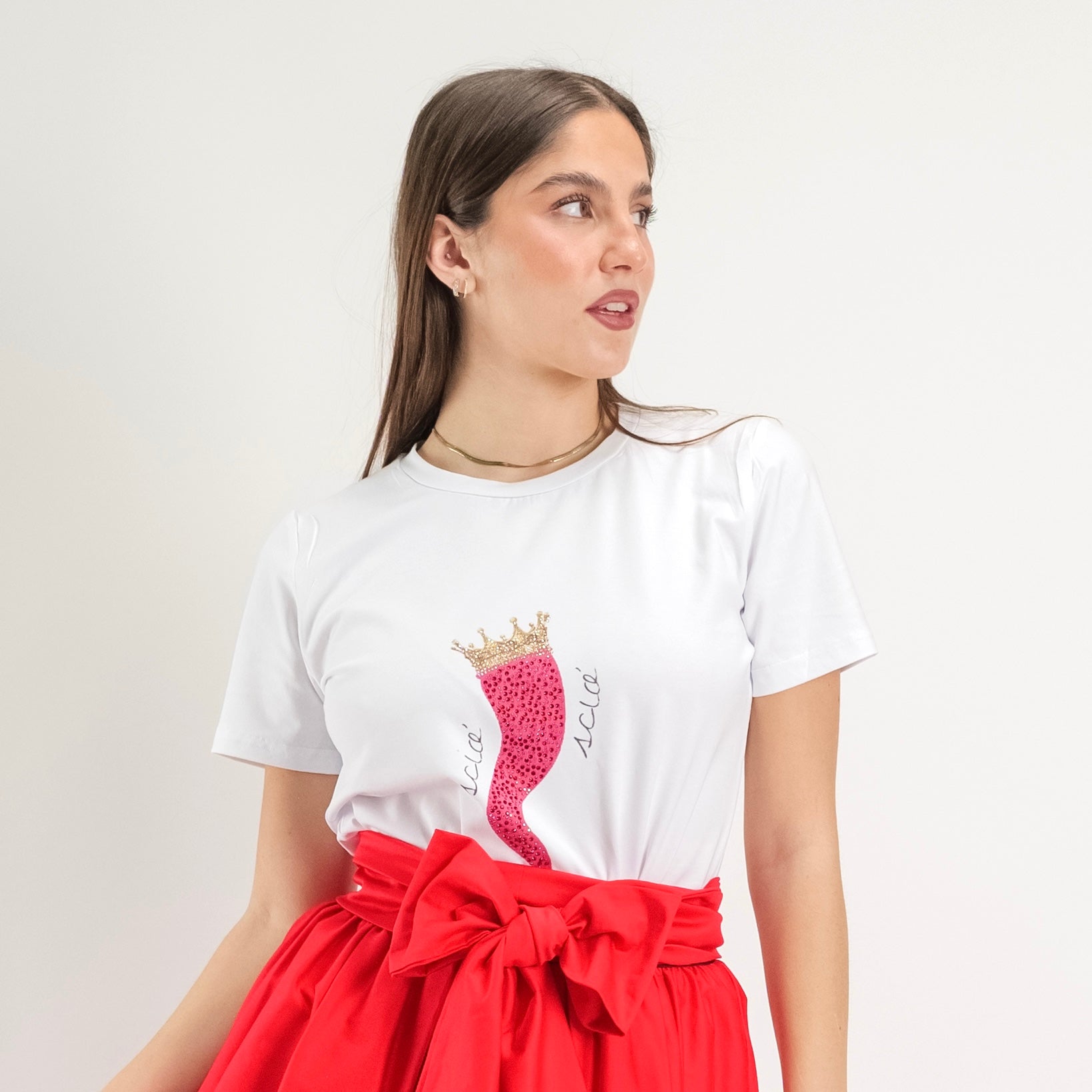 JETAIME T-SHIRT HORN ROSSO