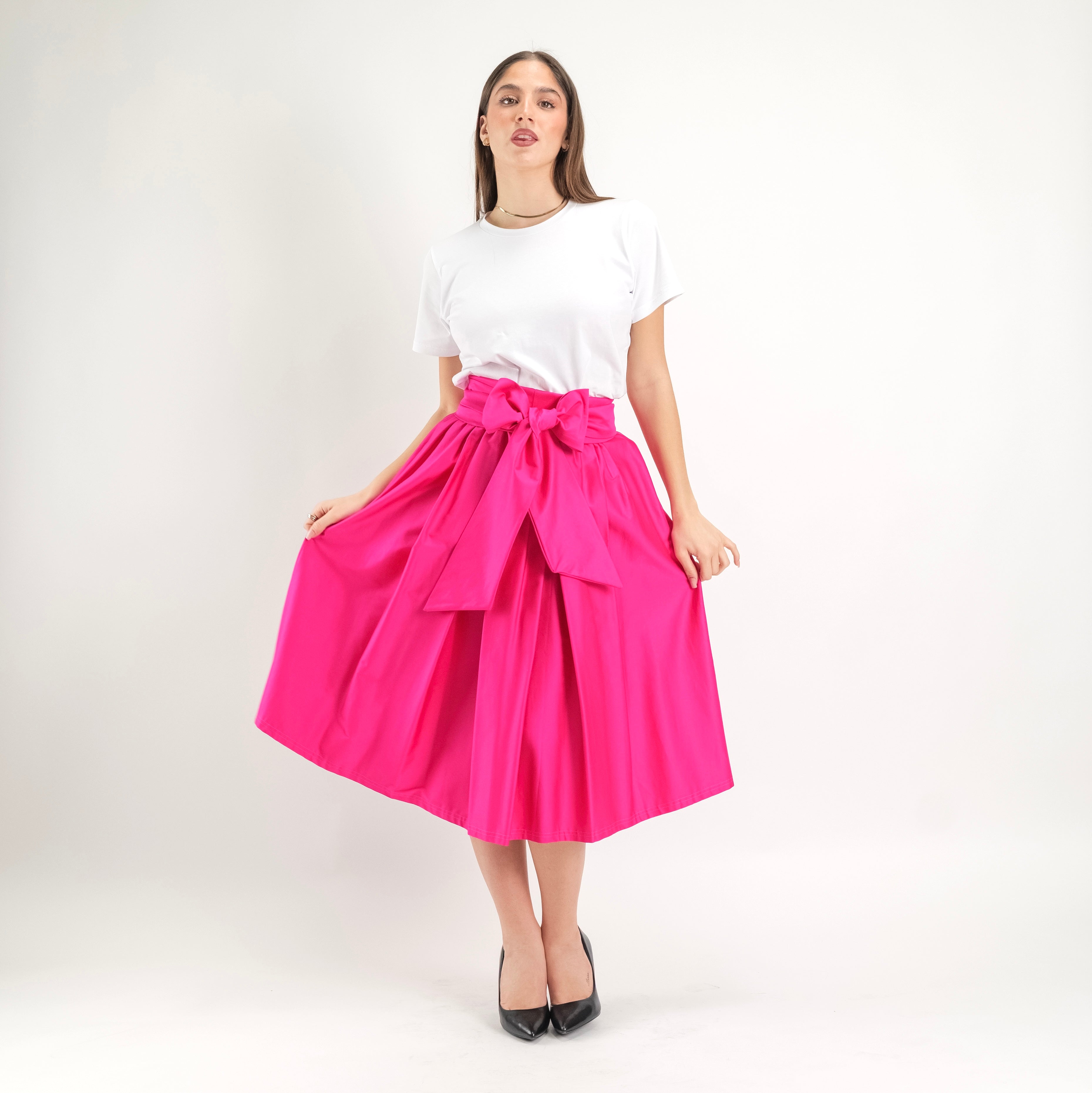 SARTORIA GONNA ECOLE FUCSIA