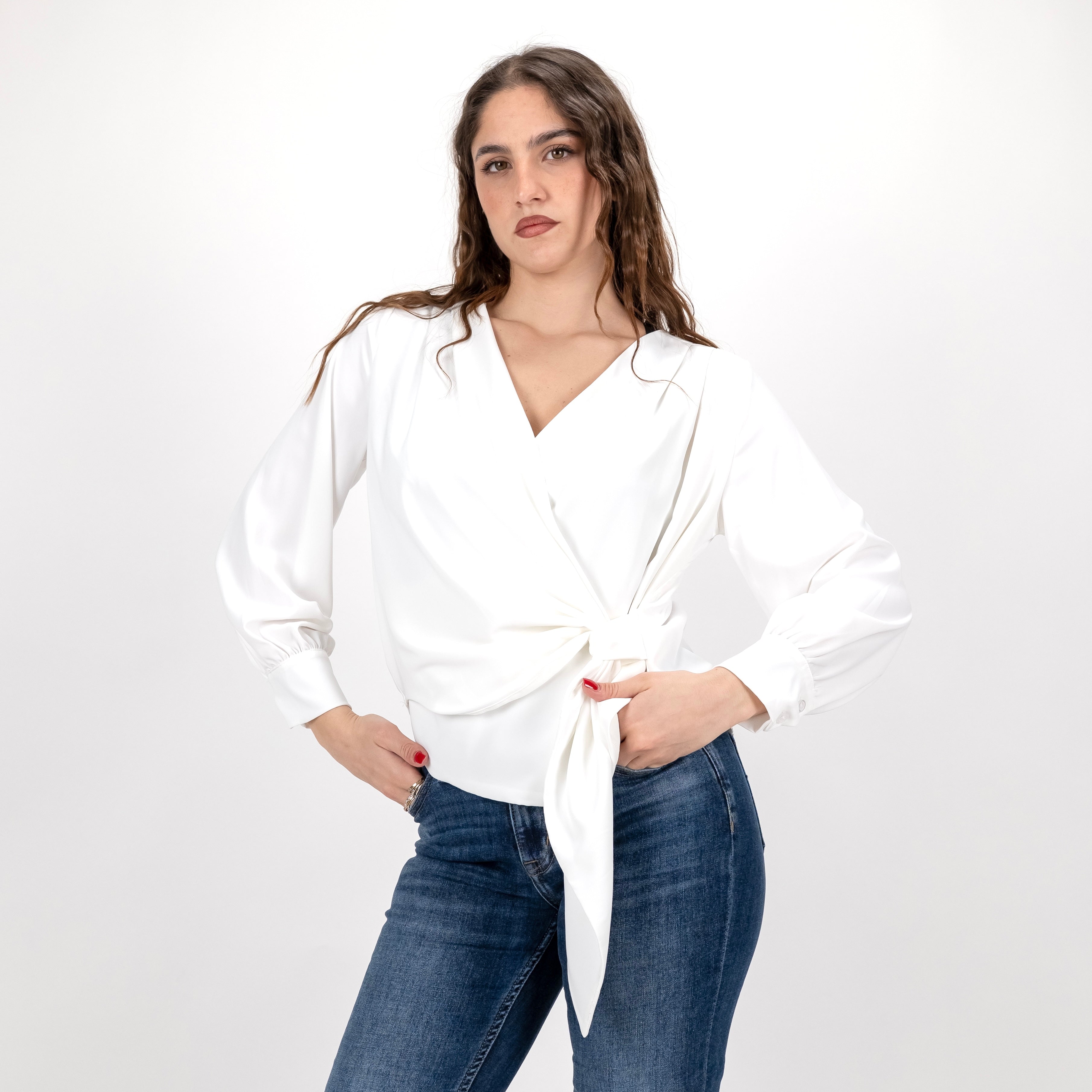 SOUTHLAB BLUSA INCROCIO