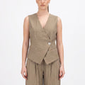 SOUTHLAB GILET ASIMMETRICO