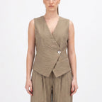 SOUTHLAB GILET ASIMMETRICO