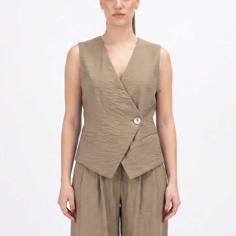 SOUTHLAB GILET ASIMMETRICO