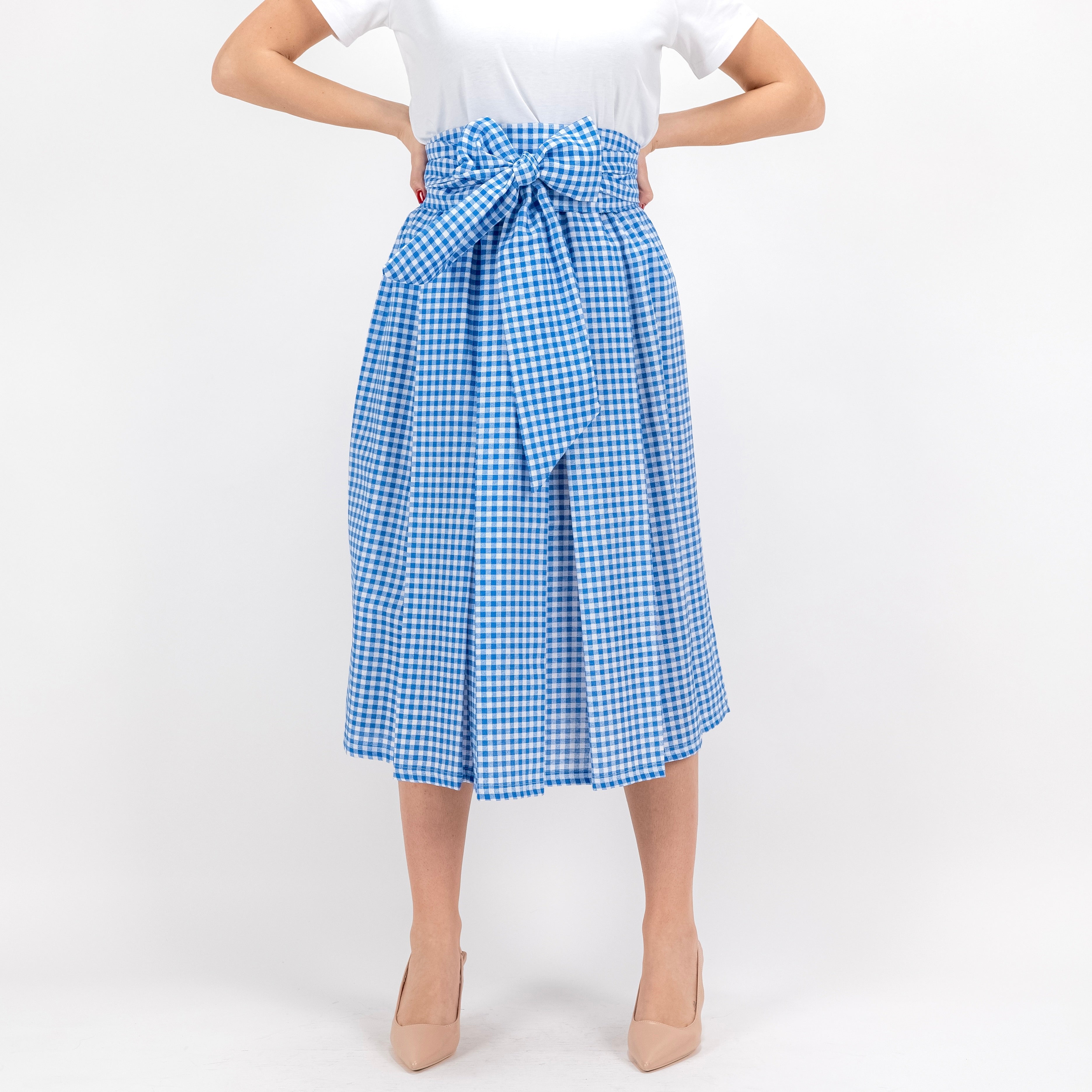 SARTORIA GONNA FIOCCO VICHY