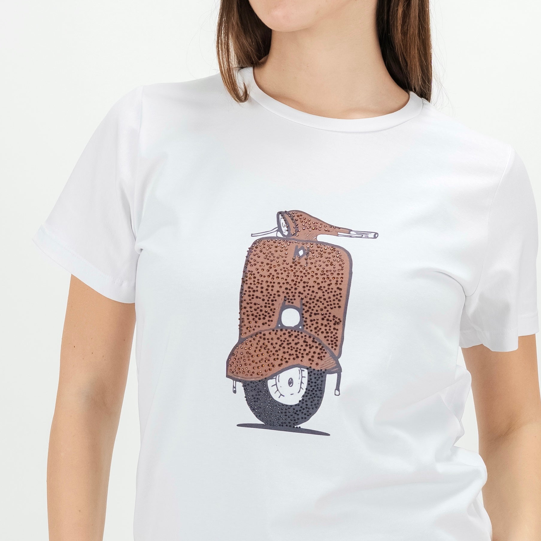 JETAIME T-SHIRT VESPA STRASS