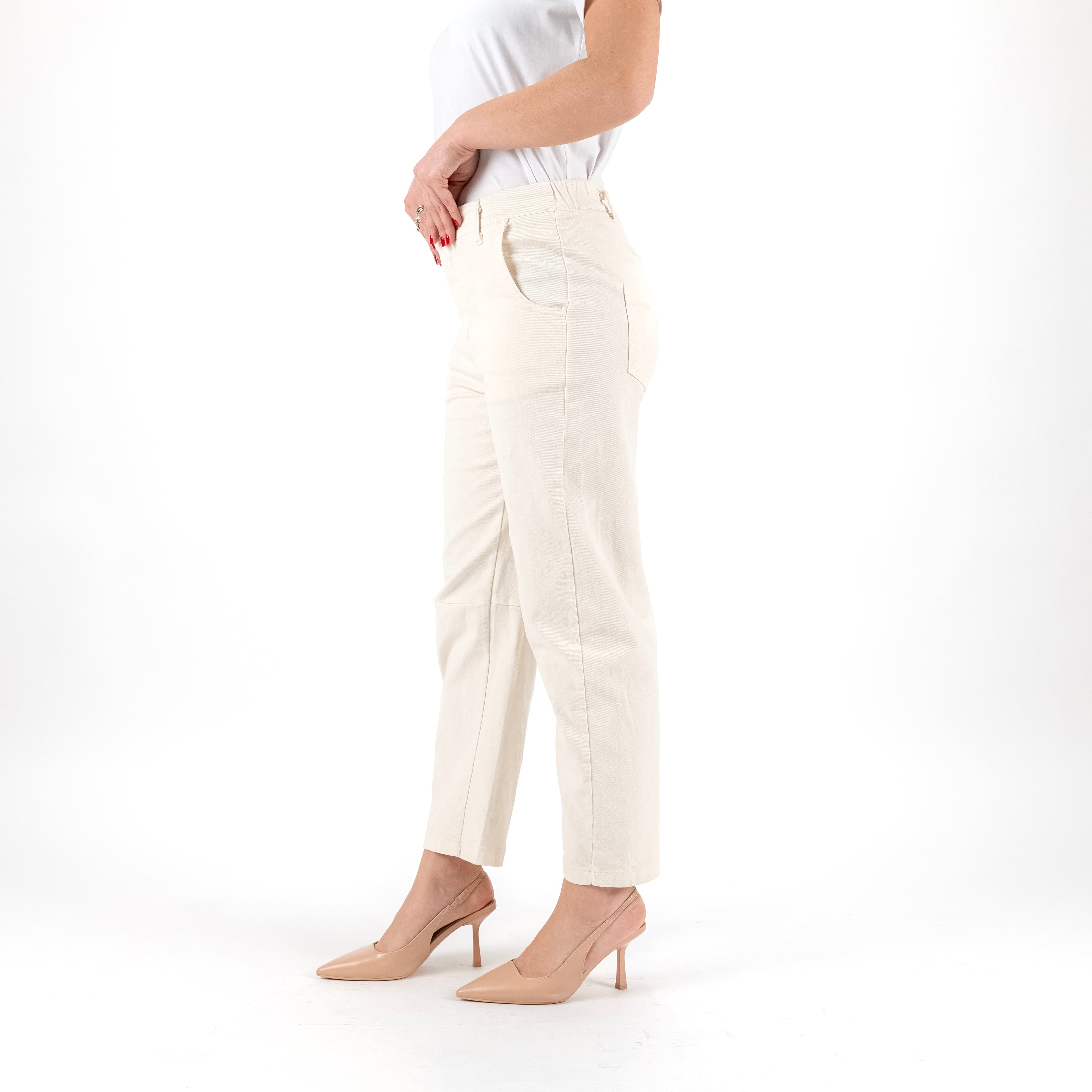 KONTATTO FW200C PANTALONE BARREL COTONE