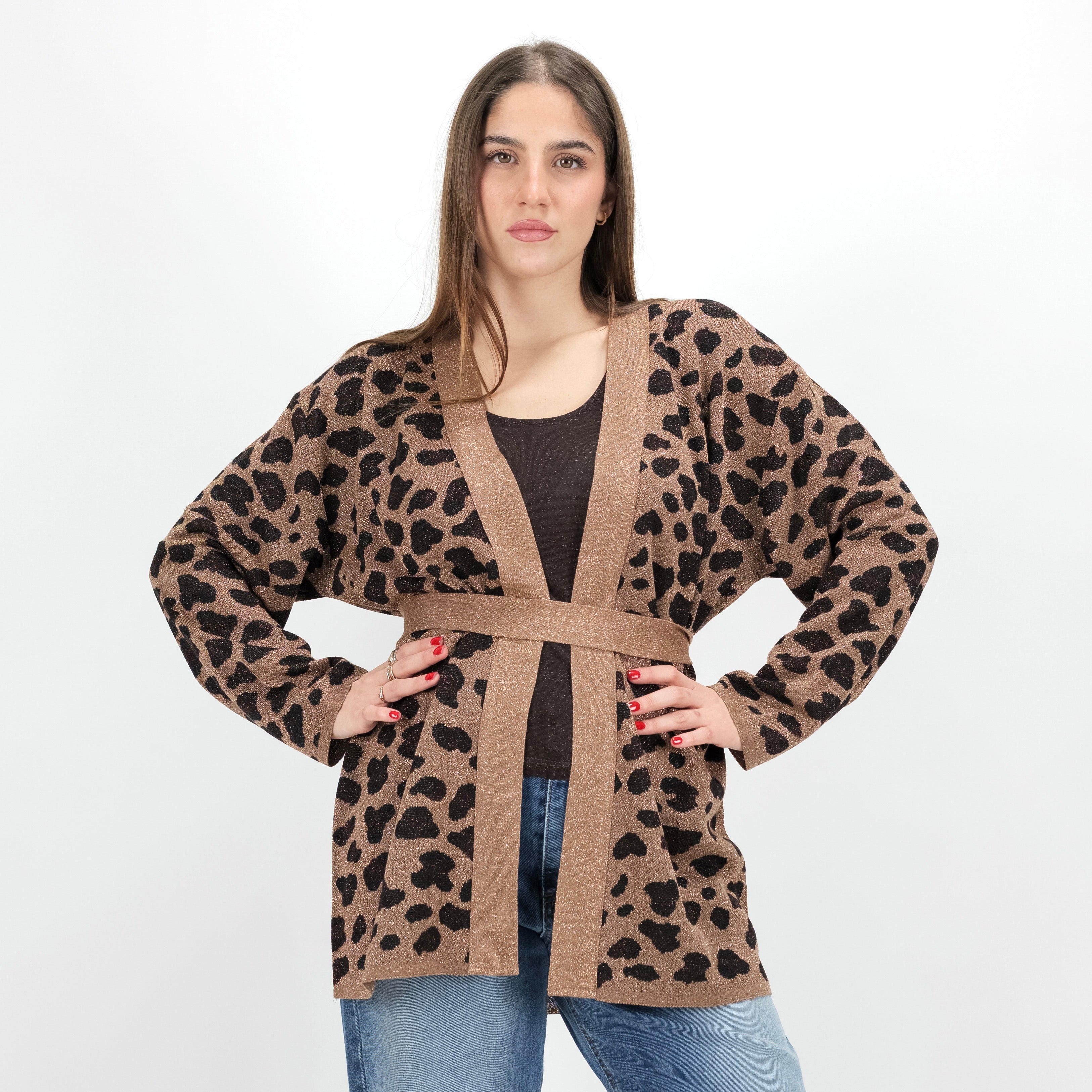 KONTATTO 3M1558C CARDIGAN MACULATO