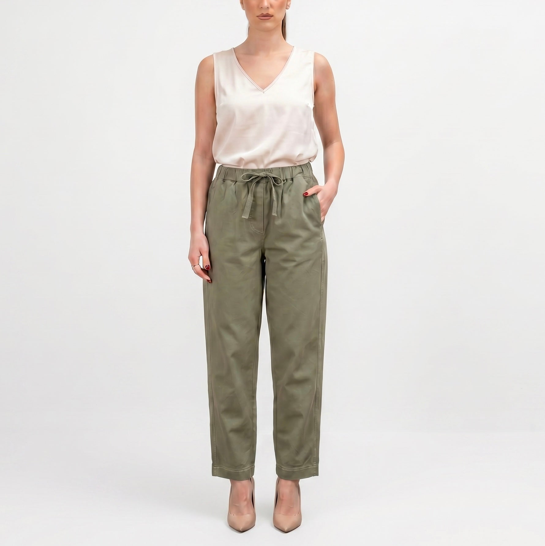 SILENCE PANTALONE LACCIO COTONE