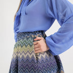 SARTORIA GONNA BROCCATO MISSONI BLU