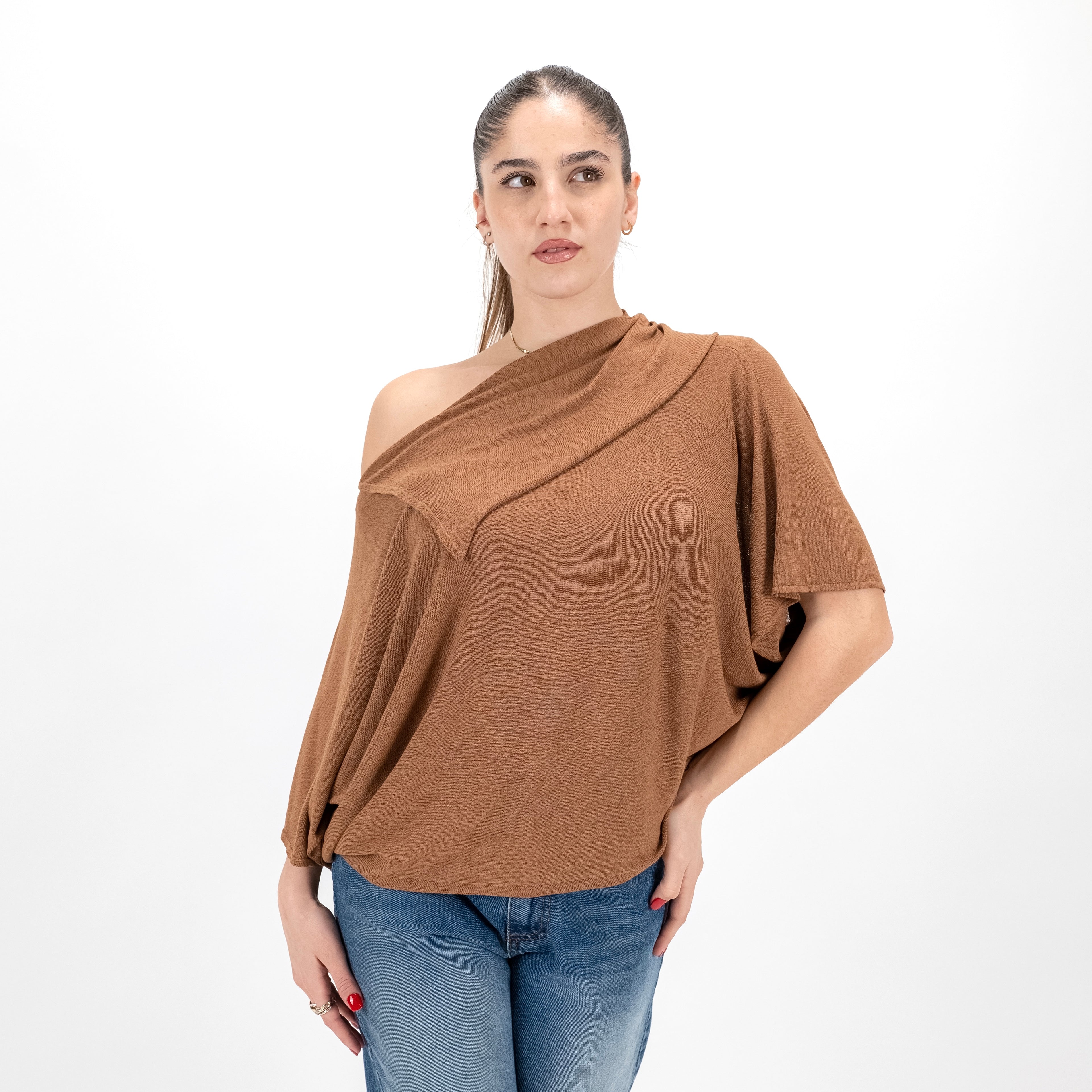 KONTATTO 3M1551C  MAGLIA OVER COLLO SCIALLATO
