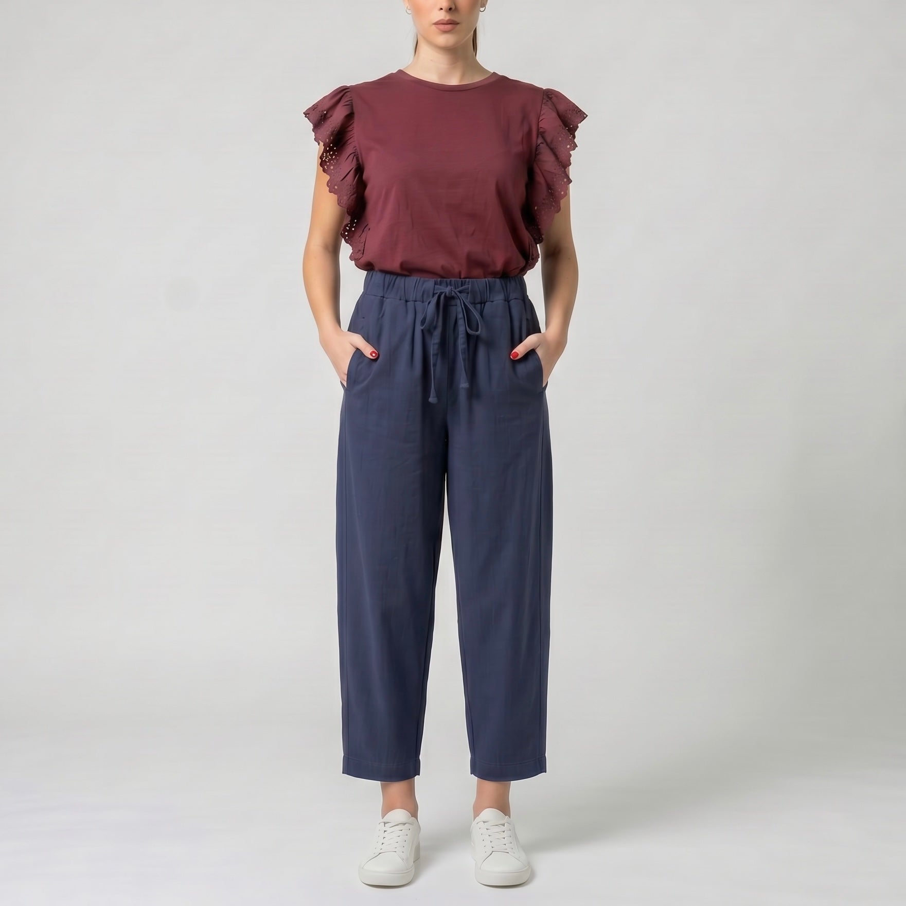 SILENCE PANTALONE LACCIO COTONE