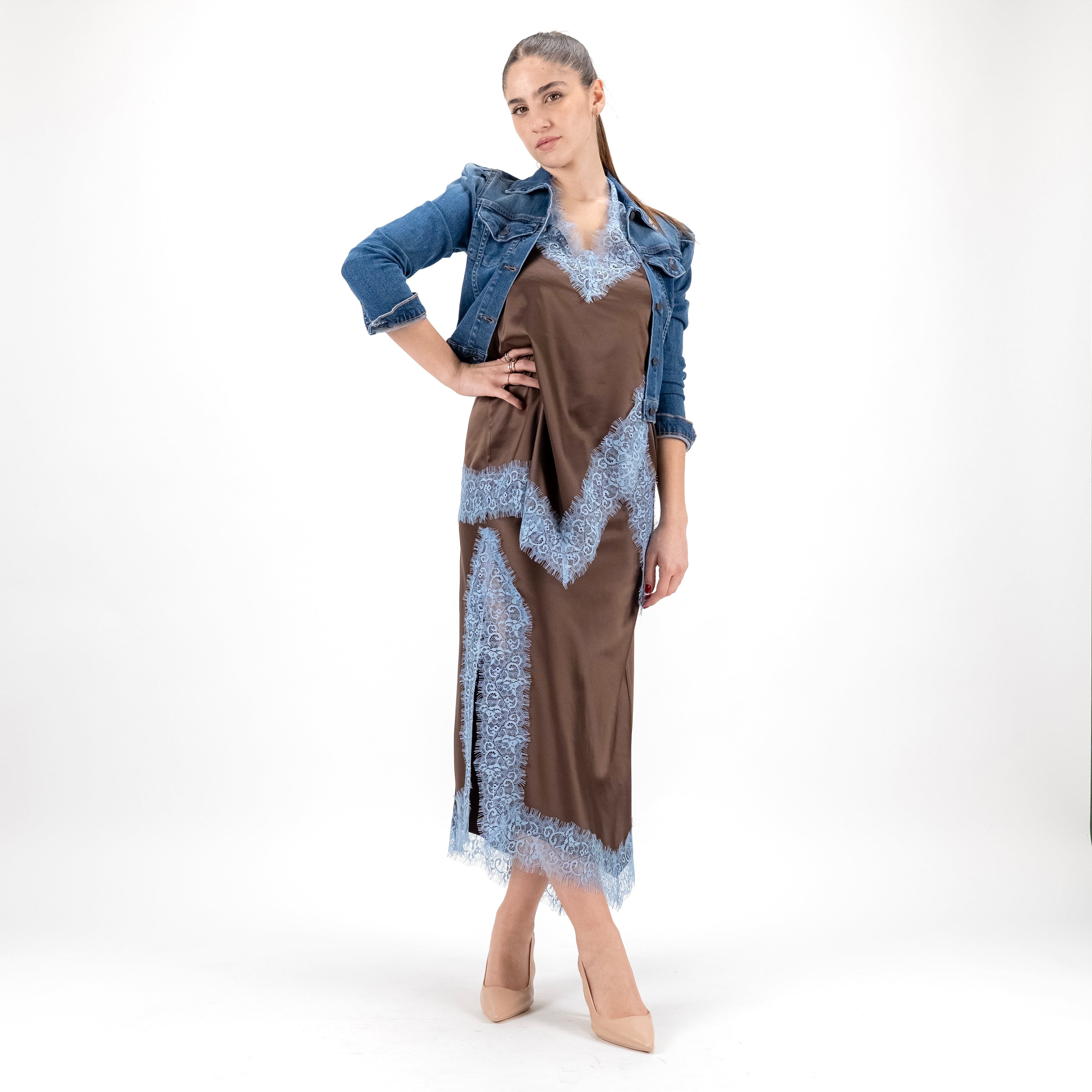 KONTATTO B6503C TOP+GONNA PIZZO