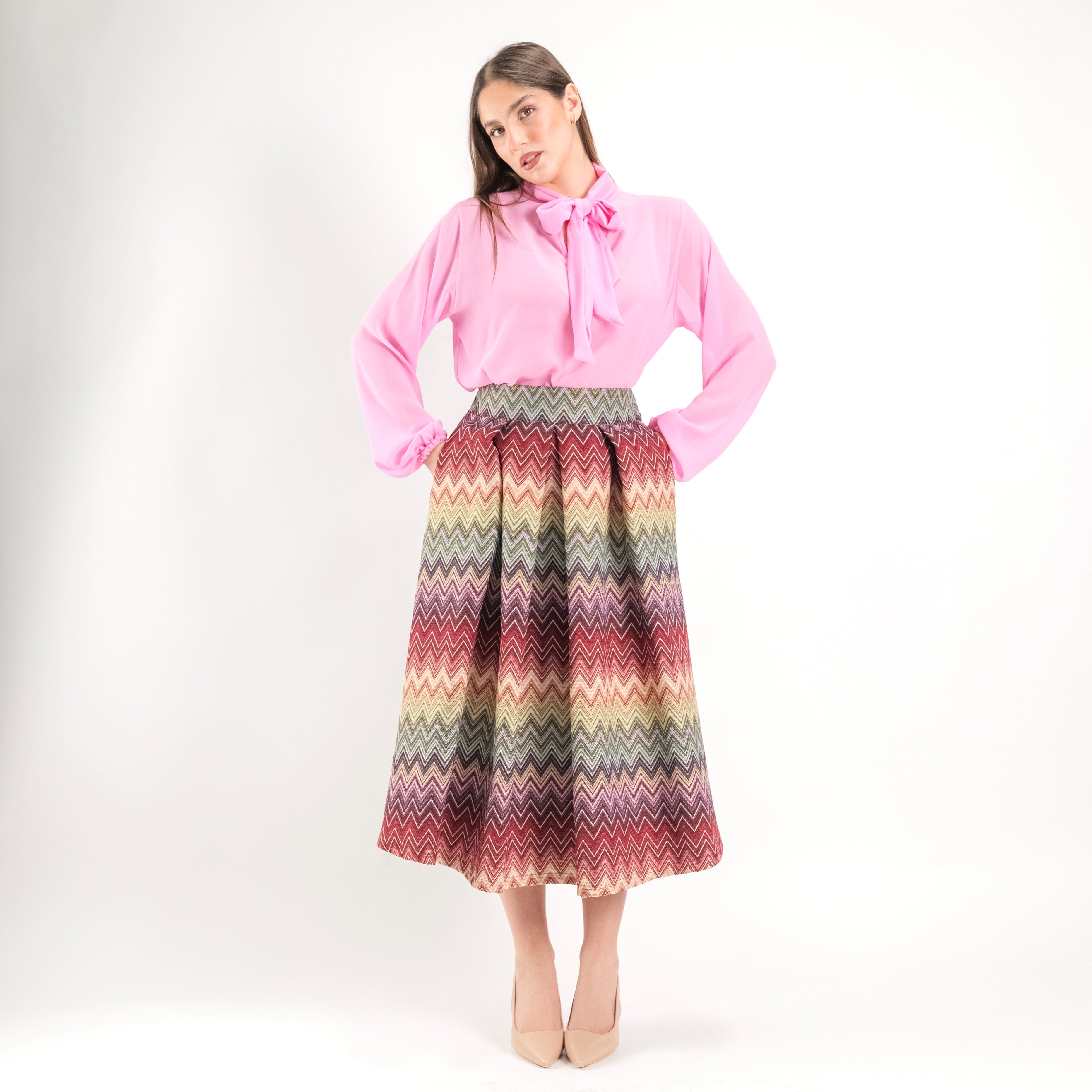 SARTORIA GONNA BROCCATO MISSONI AMARENA