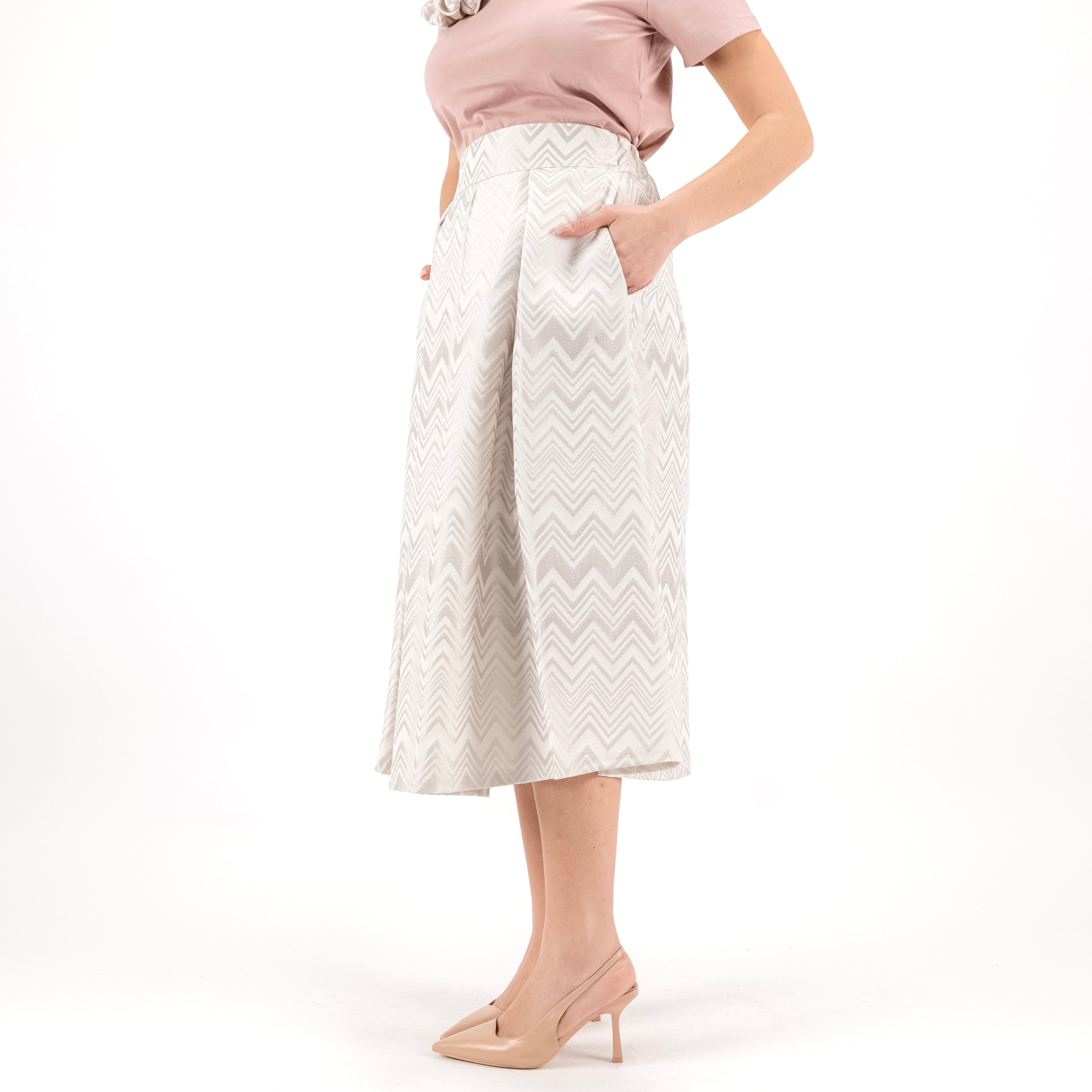 SARTORIA GONNA BROCCATO MISSONI AVORIO