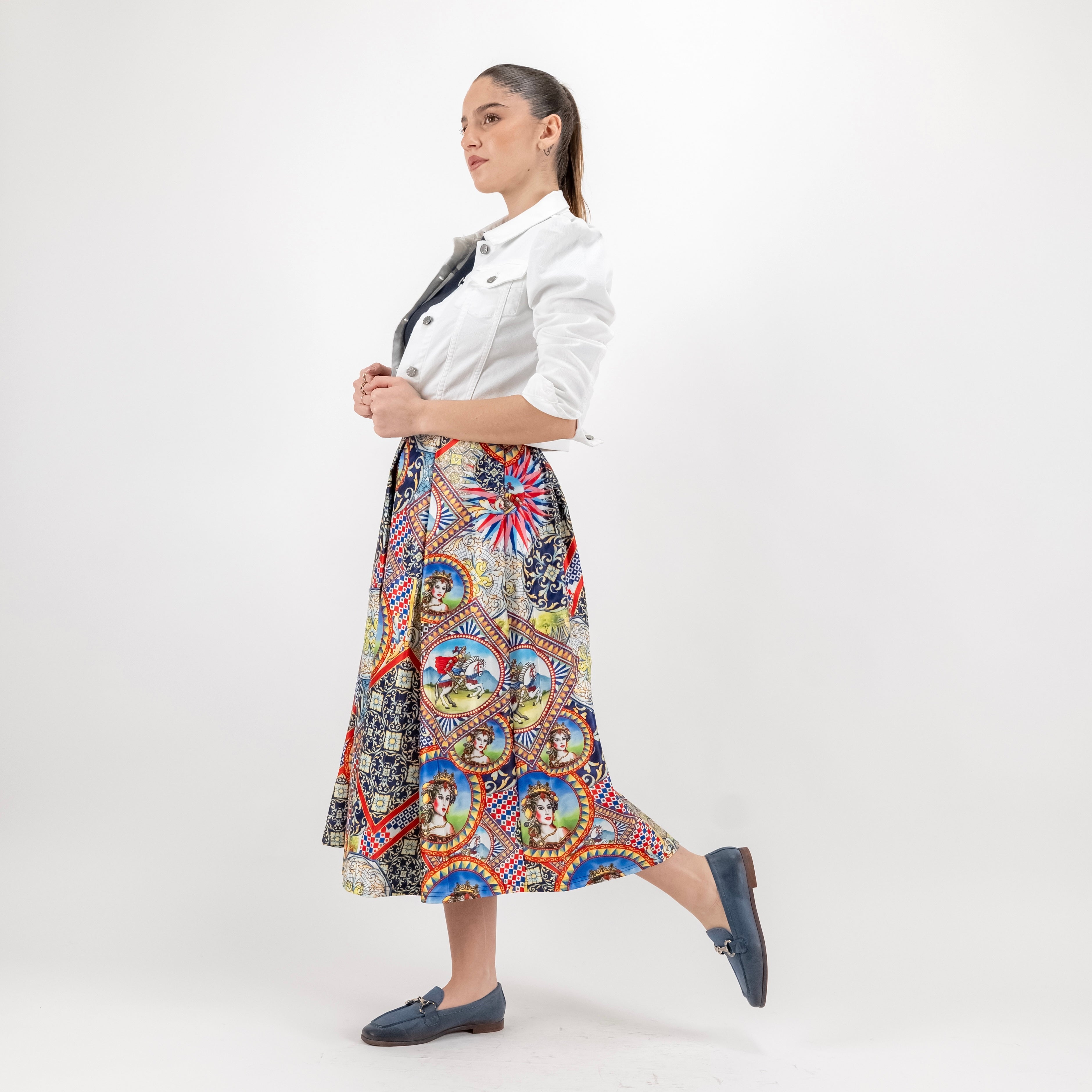 SARTORIA GONNA PALERMO BLU