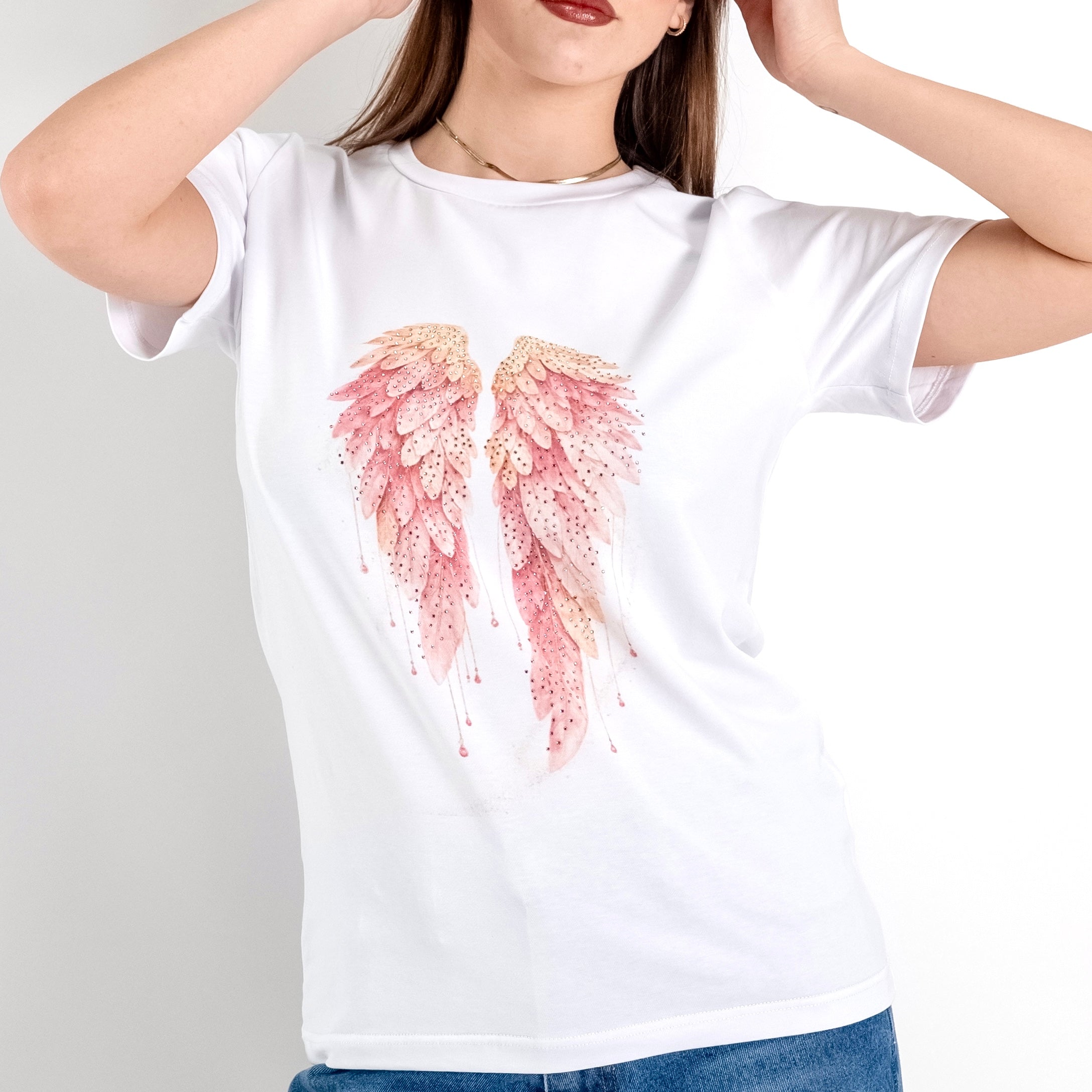 JETAIME T-SHIRT WINGS ROSA