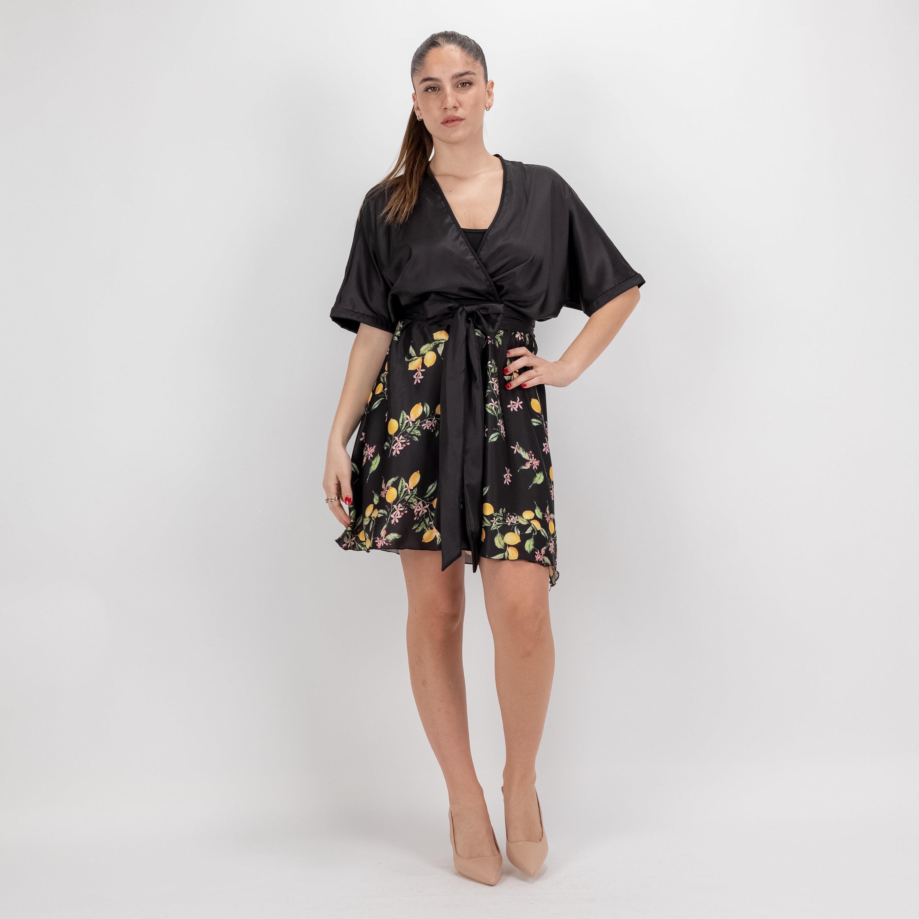 SARTORIA ABITO SETA KIMONO MINI SORRENTO