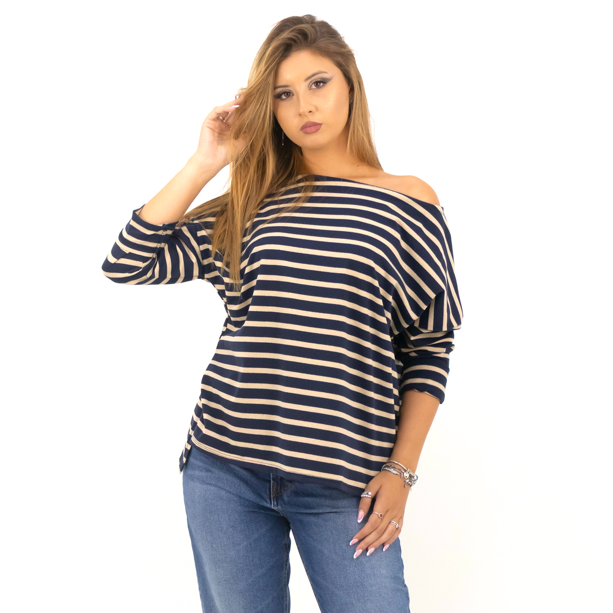 SOUTHLAB T-SHIRT 2158 STRIPE