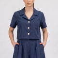 SOUTHLAB GIACCA CROP CREPE