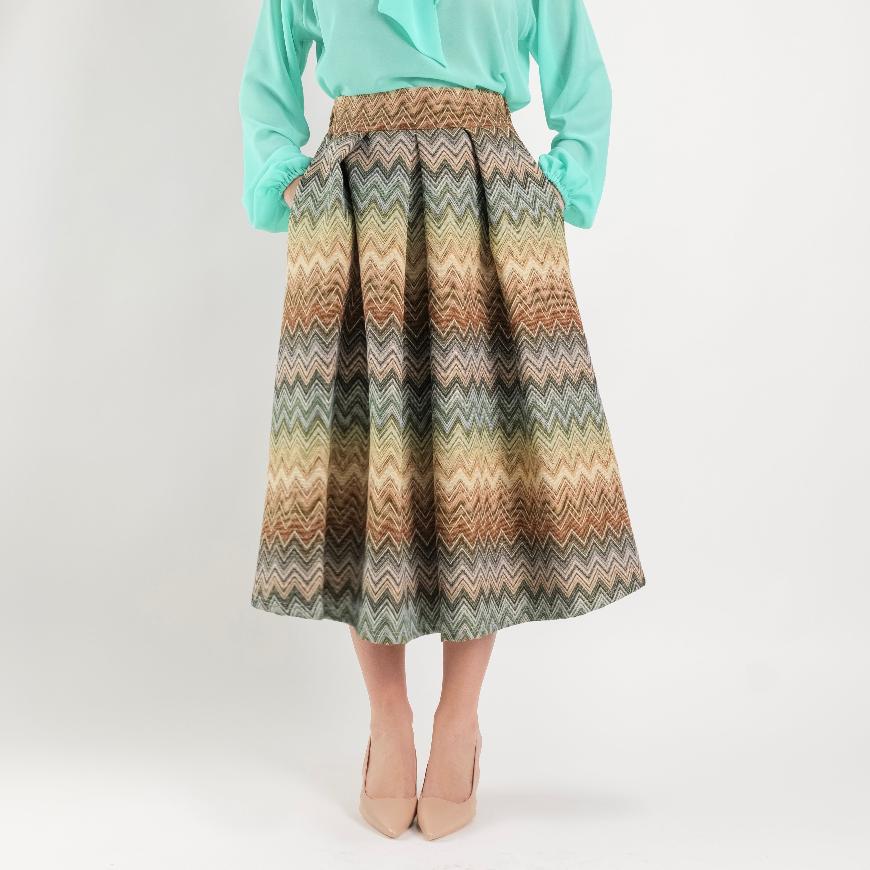 SARTORIA GONNA BROCCATO MISSONI SAFARI